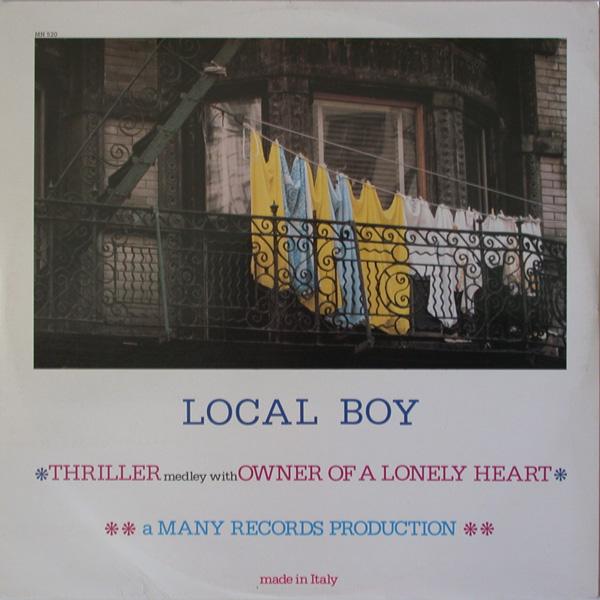 Now playing: Local Boy - Thriller Medley With Owner Of A Lonely Heart