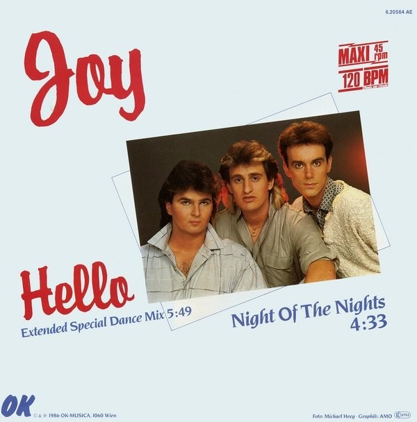 Now playing: Joy - Hello (Extended Special Dance Mix)